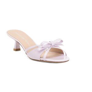 STUART WEITZMAN WISTERIA Made In Spain Patent Leather Felicity Slide On Heels